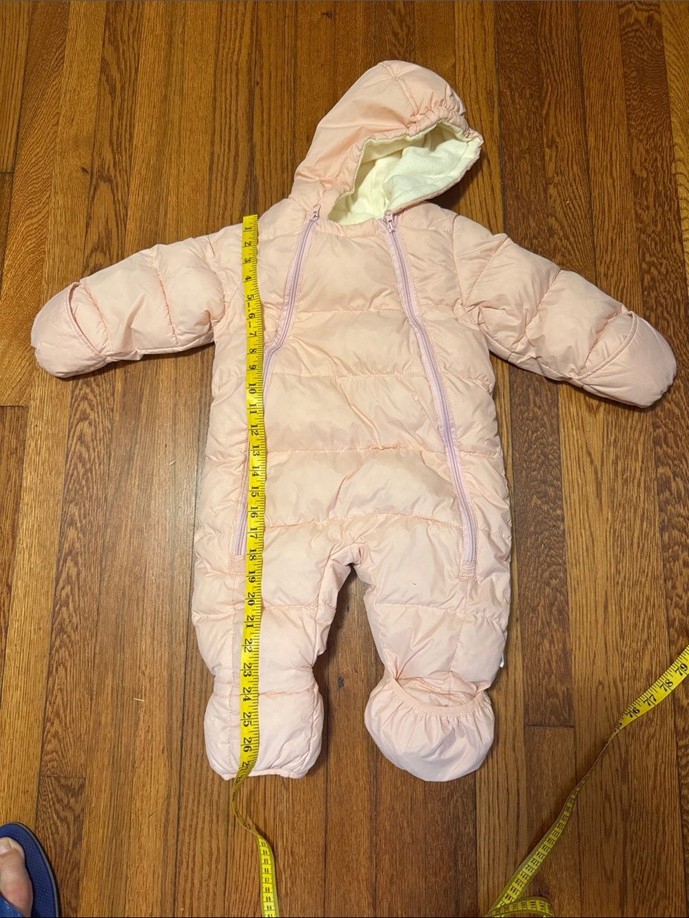 Pink snow suit